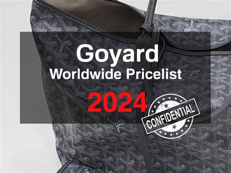 goyard artois paris|goyard cap vert price 2024.